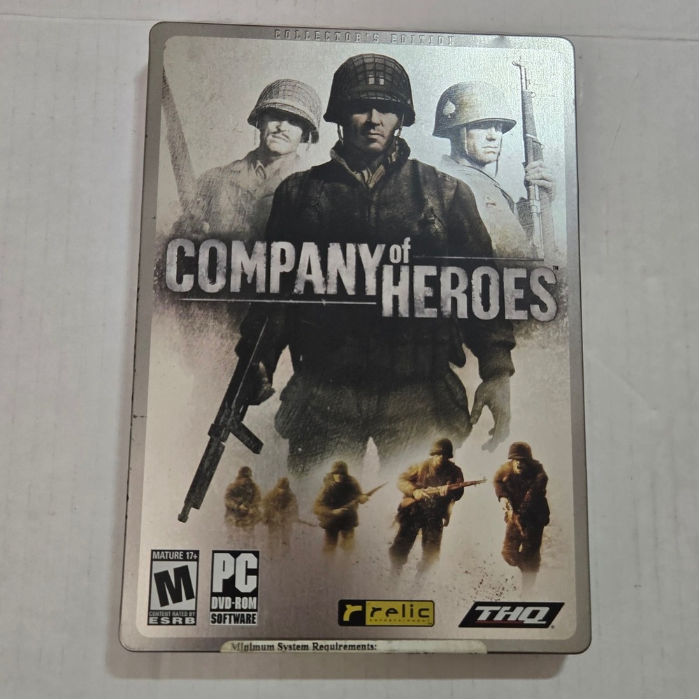 Vintage Company of Heroes PC Game Steelbook Collectors Edition 2006 Map Poster
